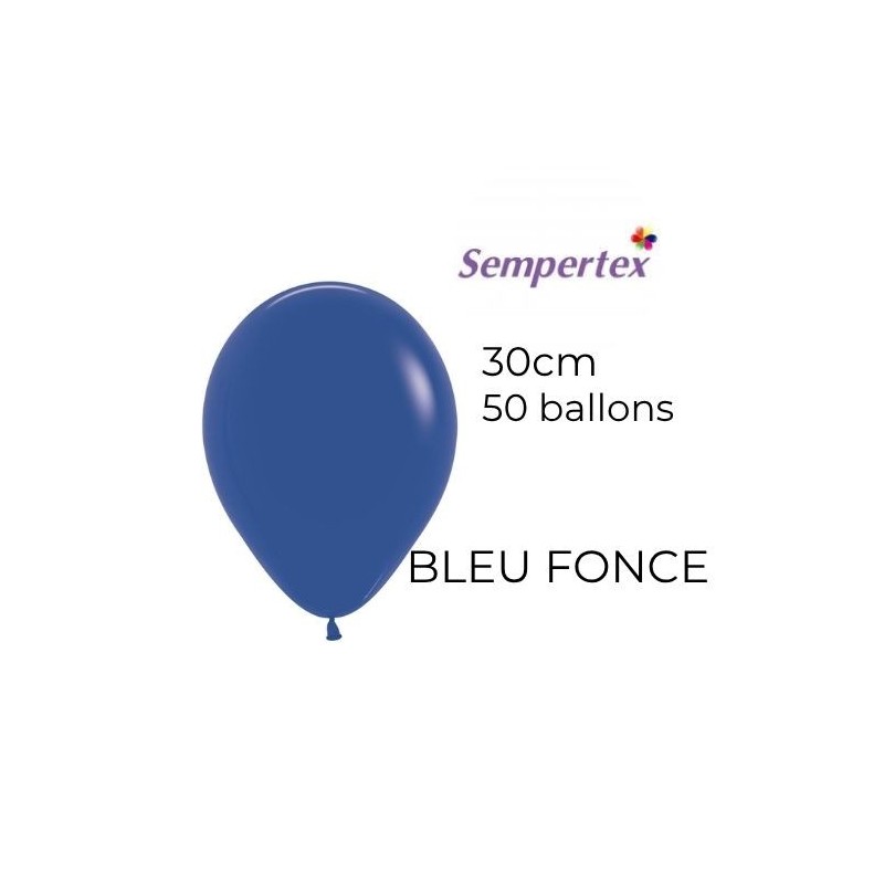 Ballons 11" – Bleu Foncé – Lot de 50 – Sempertex