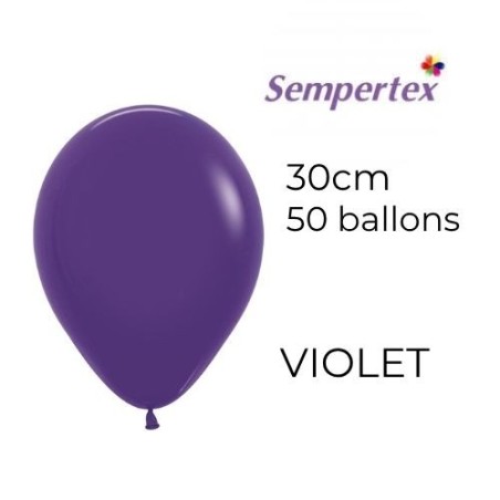 Ballons 11" – Violet – Lot de 50 – Sempertex