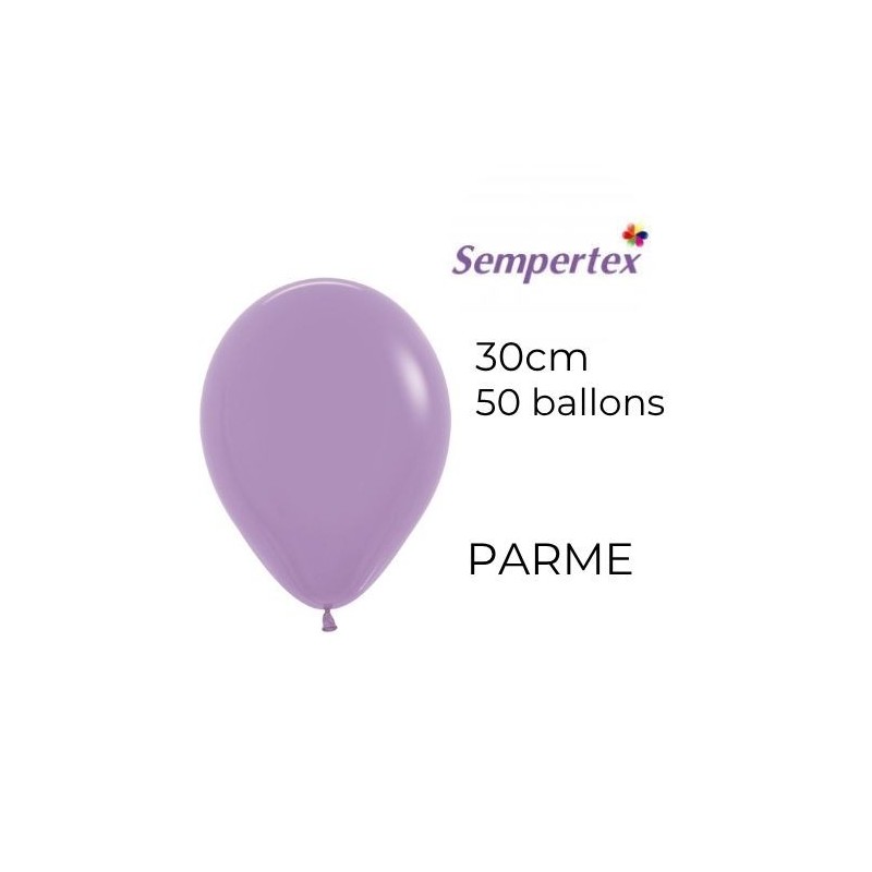 Ballons 11" – Parme – Lot de 50 – Sempertex