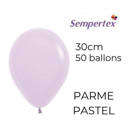 Ballons 11" – Parme Pastel – Lot de 50 – Sempertex