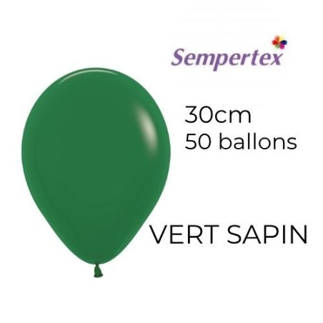 Ballons 11" – Vert Sapin – Lot de 50 – Sempertex