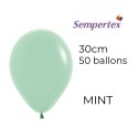 Ballons 11" – Mint – Lot de 50 – Sempertex