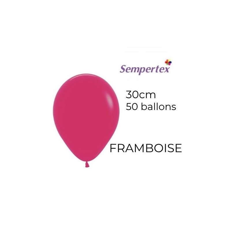 Ballons 11" – Framboise – Lot de 50 – Sempertex