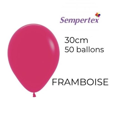 Ballons 11" – Framboise – Lot de 50 – Sempertex