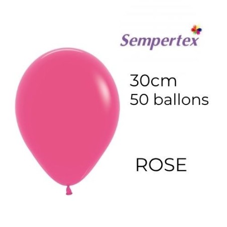 Ballons 11" – Rose – Lot de 50 – Sempertex