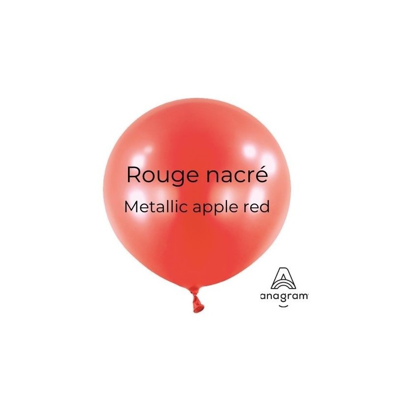 Mini Ballons Latex 5" - 13 cm Rouge nacré Anagram Décoration de fête