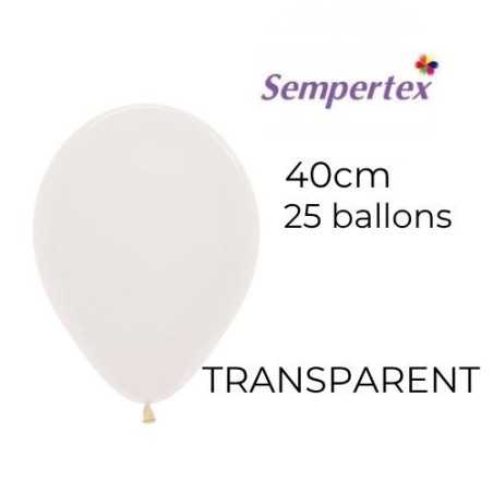 Ballons 18" – Blanc – Sachet de 25 – Sempertex