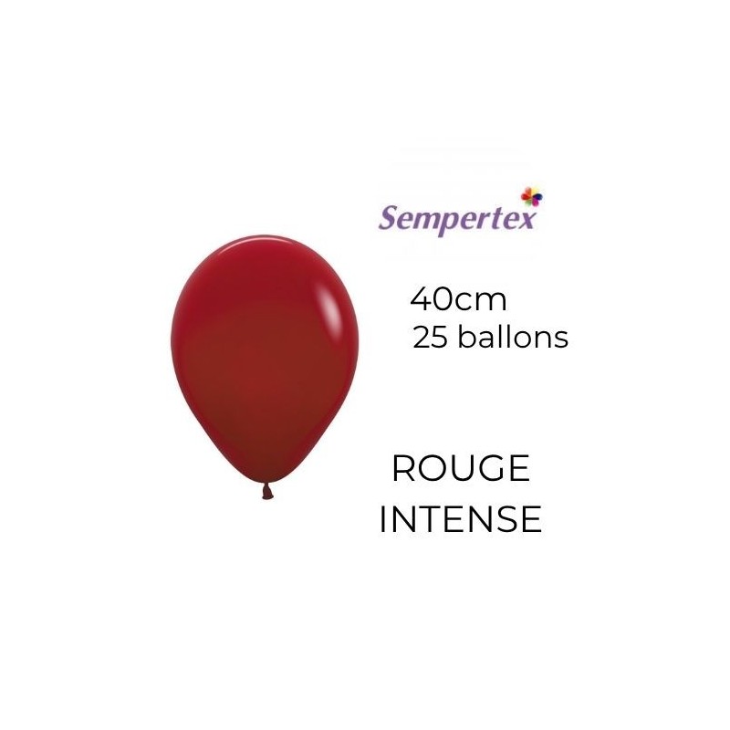 Ballons 18" – Rouge Intense – Sachet de 25 – Sempertex