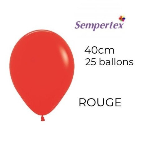 Ballons 18" – Rouge – Sachet de 25 – Sempertex