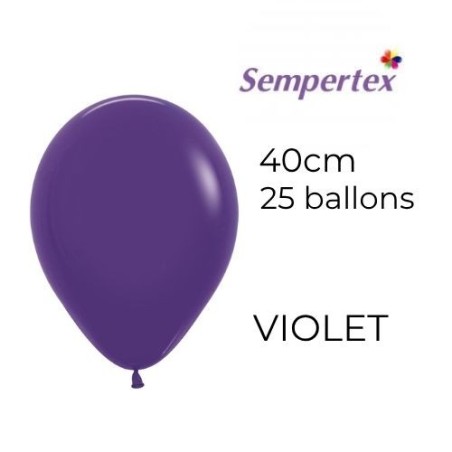 Ballons 18" – Violet – Sachet de 25 – Sempertex