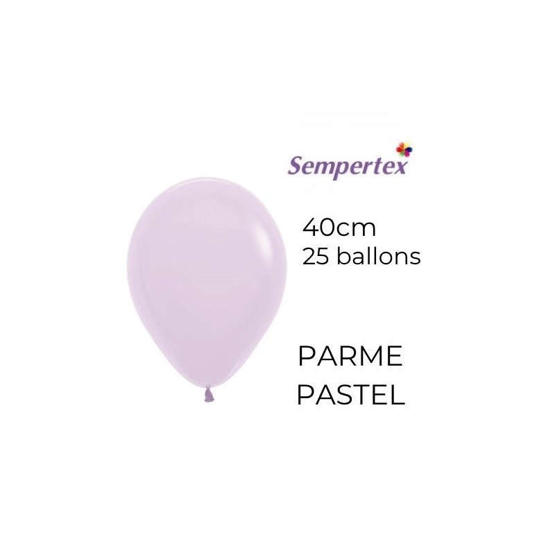 Ballons 18" – Parme Pastel – Sachet de 25 – Sempertex