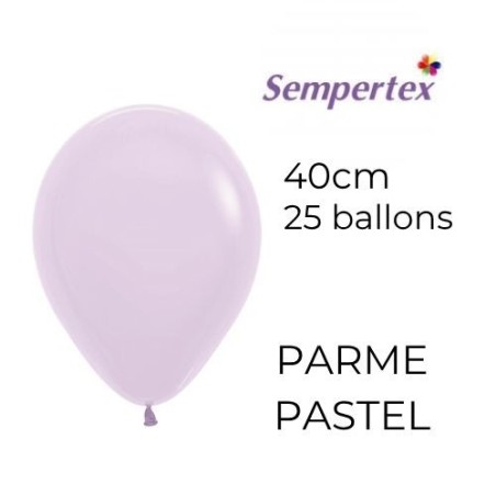 Ballons 18" – Parme Pastel – Sachet de 25 – Sempertex