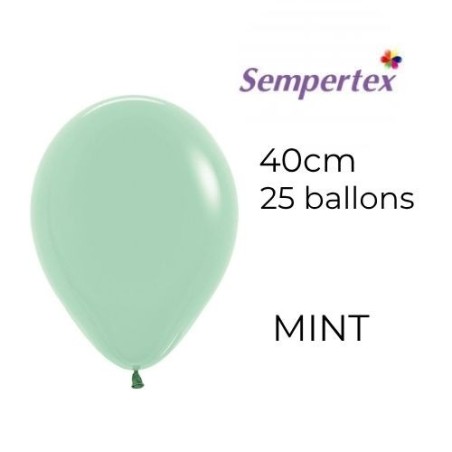 Ballons 18" – Mint – Sachet de 25 – Sempertex