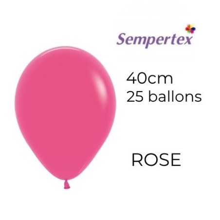 Ballons 18" – Rose – Sachet de 25 – Sempertex