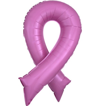 Ballon alu XL ruban rose – Octobre Rose | Lutte contre le cancer | Expert Ballon