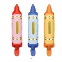 3 Mini Ballons Alu en forme de Crayons de Couleurs – Rentrée des Classes