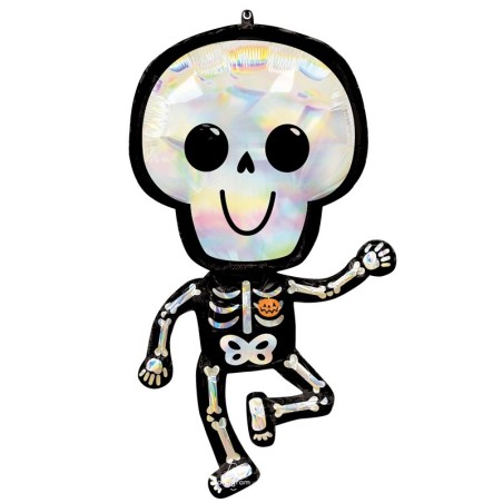 Ballon XL Iridescent Bare Bones – Squelette Holographique – Anagram