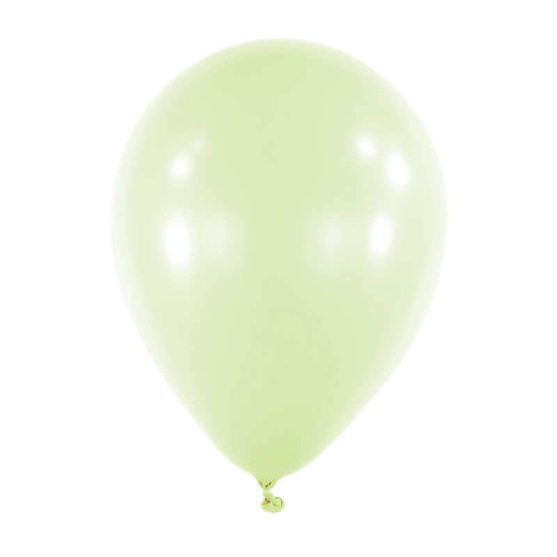 Ballons Latex 11" - 28 cm Vert Pastel Anagram