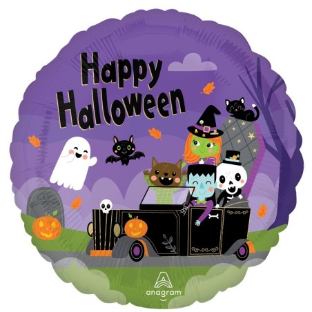 Ballon Rond Happy Halloween Monster Mingle – Anagram