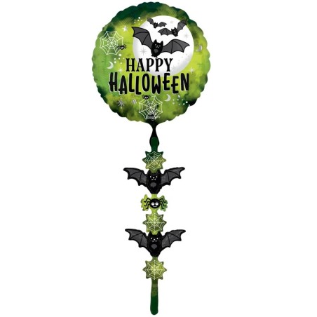 Ballon AirWalkers Halloween Glow Batty – Vert et Noir – Anagram