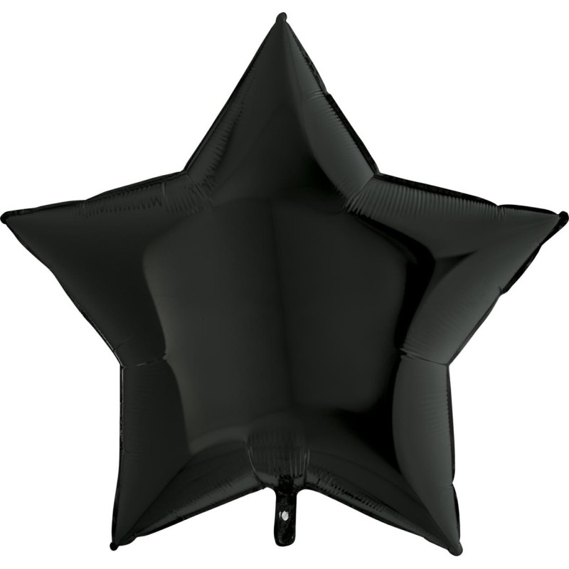 Ballon Alu Étoile XL Noir 36" 91 cm – Grabo
