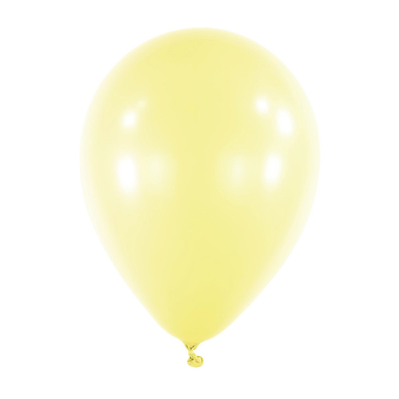 Ballons Latex 11" - 28 cm Jaune Pastel Anagram