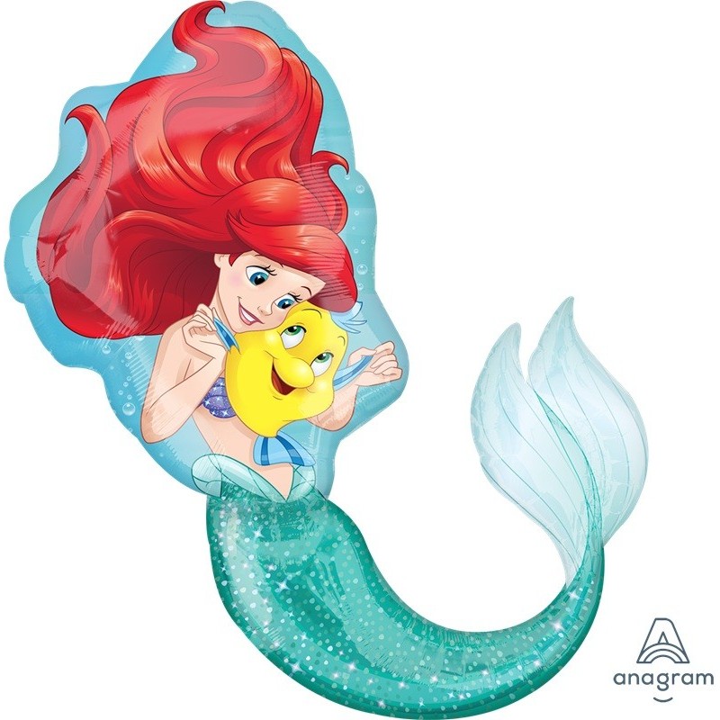 Ballon Ariel La Petite Sirène avec Polochon Disney – Anagram