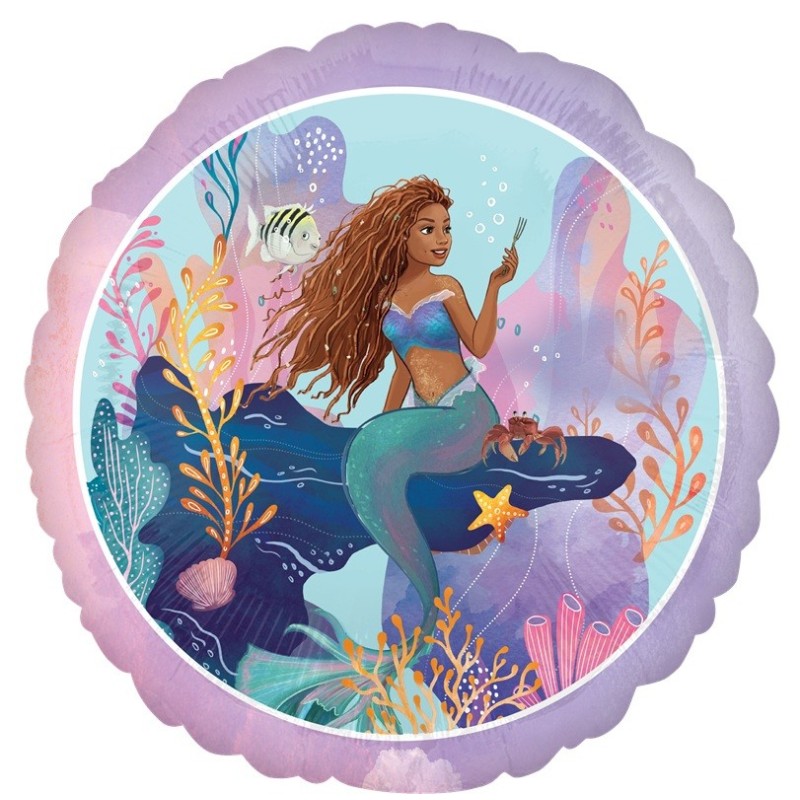 Ballon Rond The Little Mermaid Live – Disney – Anagram
