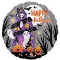 Ballon Rond Happy Halloween – Maison Hantée – 45 cm – Anagram