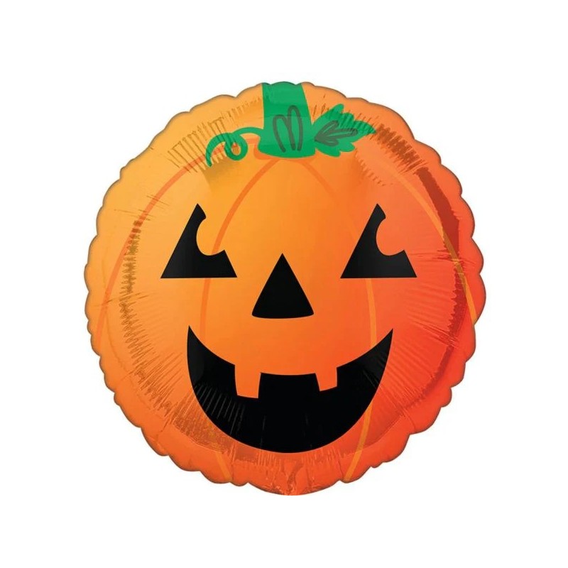 Ballon Rond Citrouille Orange – 45 cm – Anagram