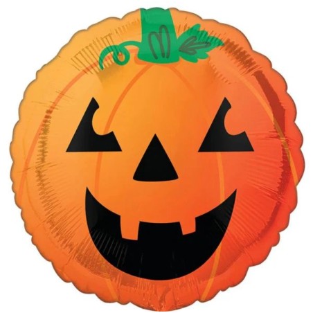 Ballon Rond Citrouille Orange – 45 cm – Anagram