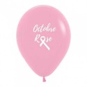 100 Ballons latex Octobre Rose - Rose Pastel
