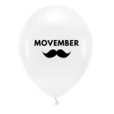 100 Ballons Latex Blanc – Sérigraphie Movember