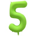 Ballon Alu Chiffre 5 Vert Fluo Néon 86 cm – Riethmüller