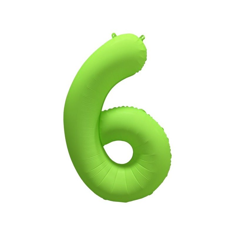 Ballon Alu Chiffre 4 Vert Fluo Néon 86 cm – Riethmüller