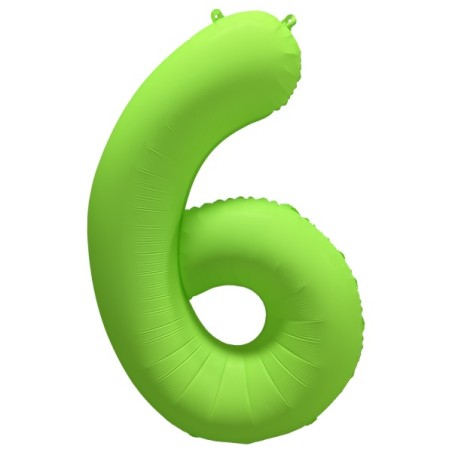 Ballon Alu Chiffre 4 Vert Fluo Néon 86 cm – Riethmüller