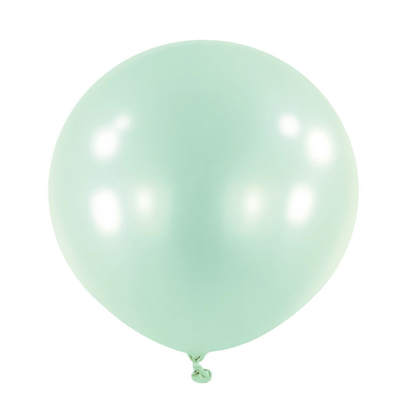 Ballons latex 24" ROND - 60CM  - Mint pastel Mint Anagram