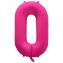 Ballon Alu Chiffre 0 Rose Néon Fluo 86 cm – Riethmüller