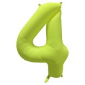Ballon Alu Chiffre 4 Jaune Néon Fluo 86 cm – Riethmüller