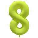 Ballon Alu Chiffre 8 Jaune Néon Fluo 86 cm – Riethmüller