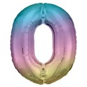 Ballon Alu Chiffre 0 Arc-en-Ciel 86 cm – Riethmüller