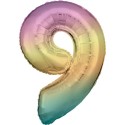Ballon Alu Chiffre 9 Arc-en-Ciel 86 cm – Riethmüller