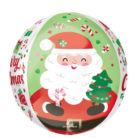 Ballon XL Orbz Noël Père Noël Vert & Rouge – Anagram