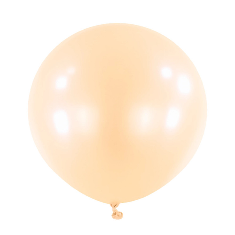 Ballons latex 24" ROND - 60CM  - Pêche pastel Peach Anagram