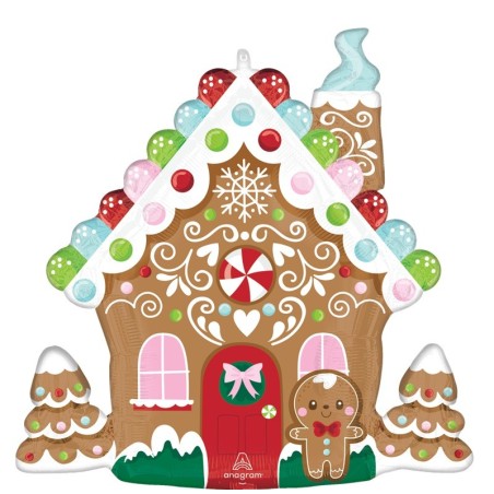 Ballon XL Maison Pain d’Épice Noël Baking Spirits Bright – Anagram