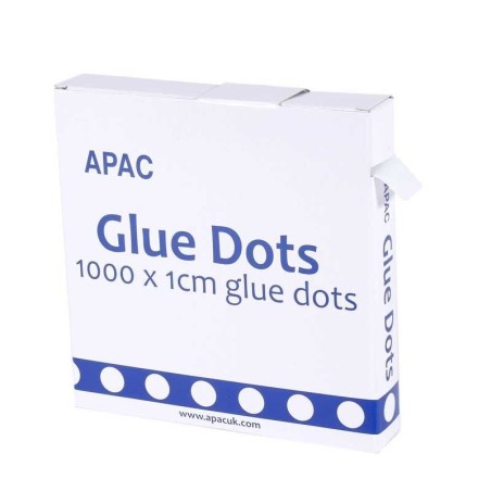 Rouleau de 1000 Pastilles de Colle Rectangulaire Extra Fort