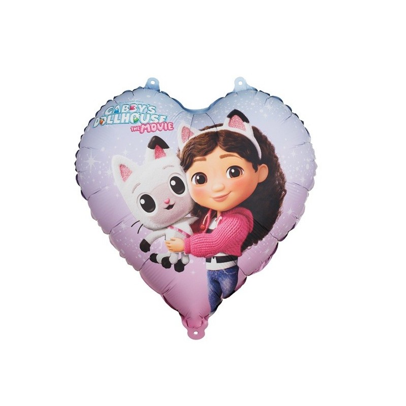 Ballon Alu Cœur Gabby's Dollhouse – 35 cm – Party Deco