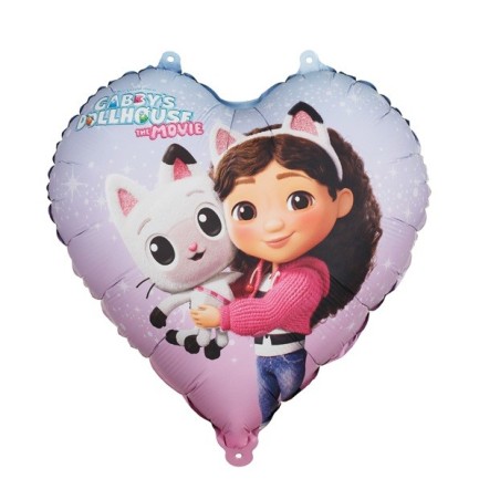 Ballon Alu Cœur Gabby's Dollhouse – 35 cm – Party Deco