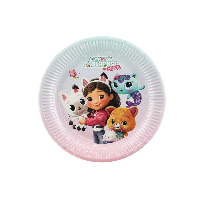 Assiettes en Papier Gabby’s Dollhouse – 23 cm – Lot de 6 – Party Deco