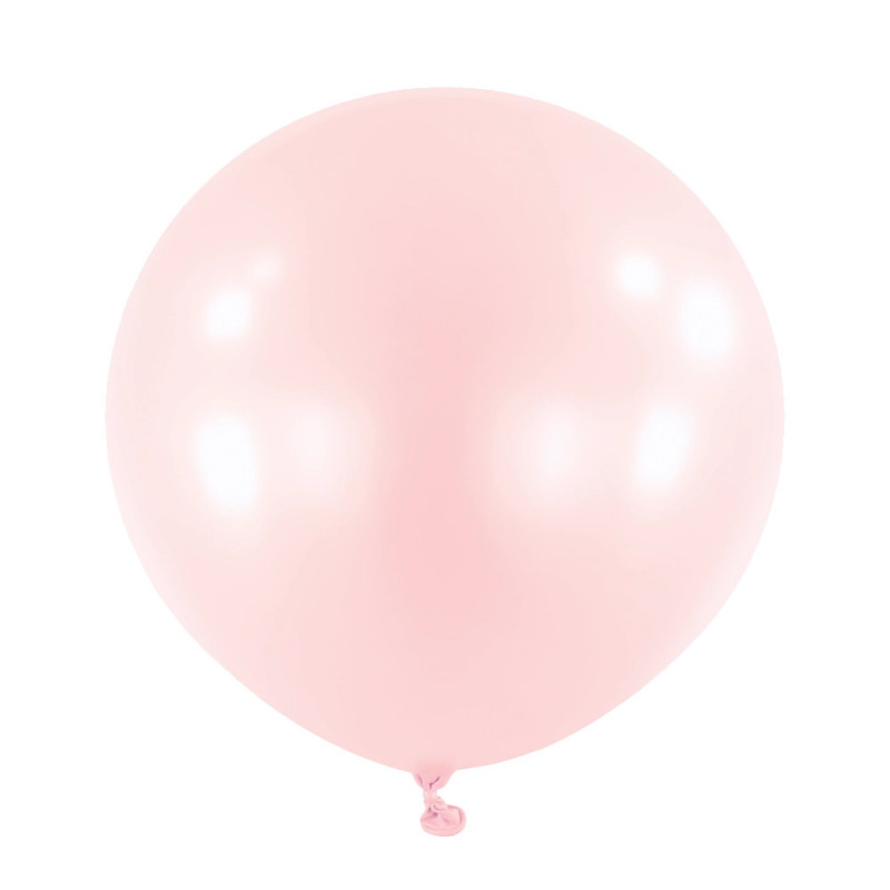 Ballons latex 24" ROND - 60CM - Rose Pastel Pink Rose Anagram